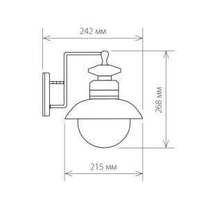Настенный фонарь уличный Talli GL 3002D