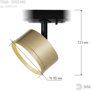 Трековый светильник  TR48 - GX53 MG