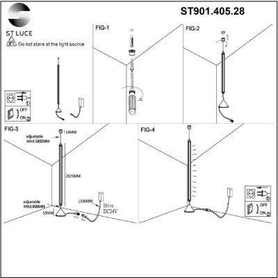 Торшер  ST901.405.28