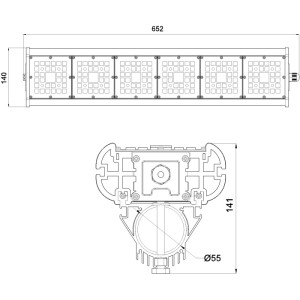 Уличный консольный светильник Галеон 61 CB-C0330044
