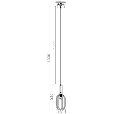 Подвесной светильник Zelma FR8013PL-01AM