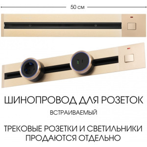 Электроустановочный шинопровод Am-track-sockets 385205TBB/50 Gold
