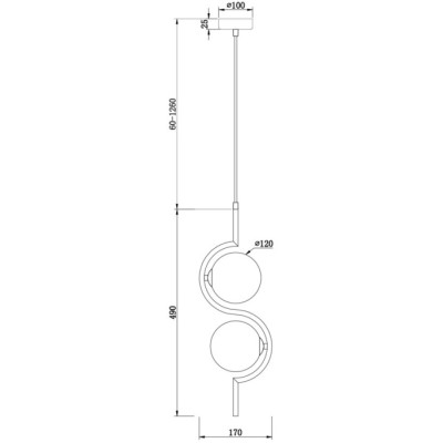 Подвесной светильник Harmonie FR5124PL-02BS