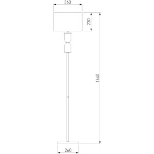 Торшер Caprera 01154/1 никель