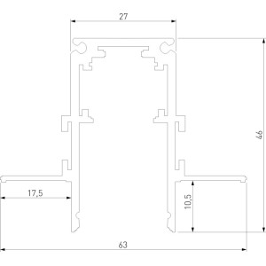 Шинопровод Slim Magnetic 85210/00