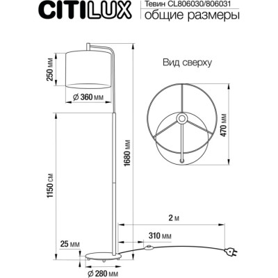 Торшер Тевин CL806031