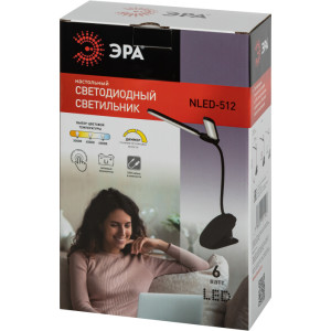 Офисная настольная лампа  NLED-512-6W-BK