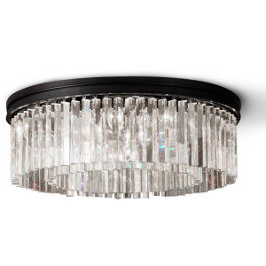 Потолочная люстра 1920s Odeon KR0387C-10B/P black/clear