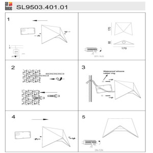 Настенный светильник уличный Canneto SL9503.401.01