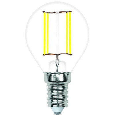 Лампочка светодиодная филаментная LED-G45-SLF LED-G45-6W/3000K/E14/CL/SLF