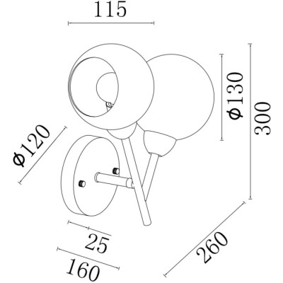 Бра Sherry FR5121WL-02G