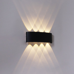 Настенный светильник  86834-9.2-008KT LED8*1W BK