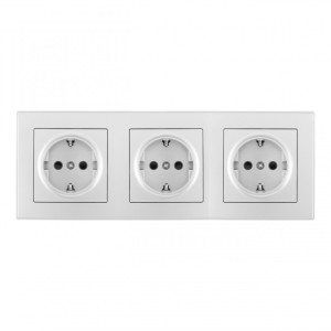 Розетка SET06-3 SET06-3-40-1x3 silver