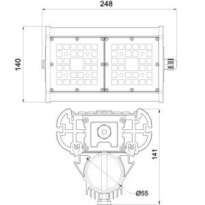 Уличный консольный светильник Галеон 21 CB-C0324040