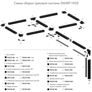 Шинопровод SMART HIDE TR2013-BK