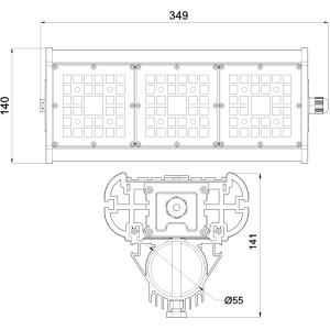 Уличный консольный светильник Галеон 31 CB-C0327041