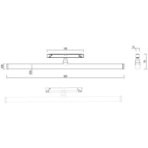 Трековый светильник Tuba DL20302NW16B