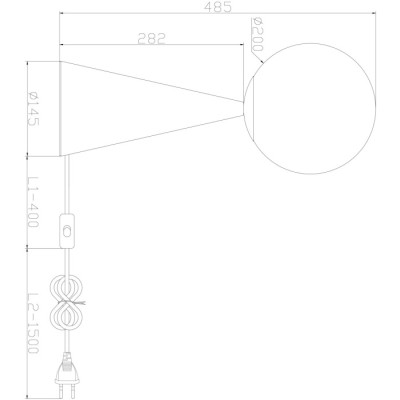 Интерьерная настольная лампа Glow FR5289TL-01BS