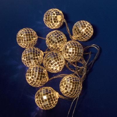 Гирлянда ULD ULD-S1800-010/STB/3AA WARM WHITE IP20 DISCOBALLS