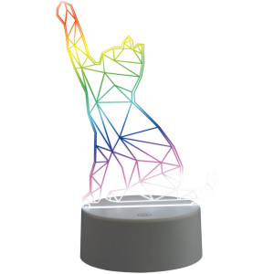 Интерьерная настольная лампа  ULI-M501 RGB/3AAA CATTY/WHITE
