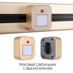 Трековая подсветка Am-track-sockets 380022TL/Light Gold