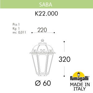 Плафон Saba K22.000.000.WYF1R
