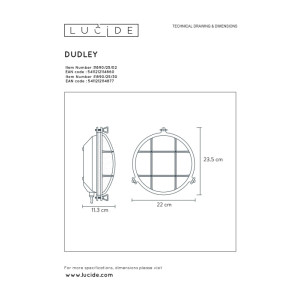 Настенный светильник уличный Dudley 11890/25/02