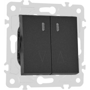 Выключатель am-203 203.39-2.black