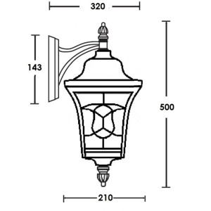 Настенный фонарь уличный VENECIA 2L 91802L/04 Bl