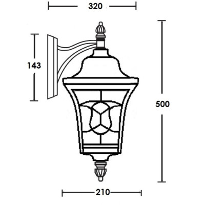 Настенный фонарь уличный VENECIA 2L 91802L/04 Bl
