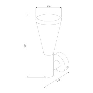 Настенный светильник уличный Cone 1416 TECHNO