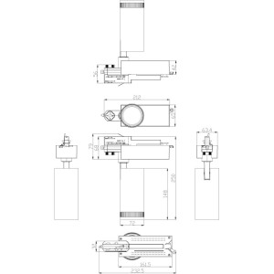 Трековый светильник  STR-30-99-40K-W20