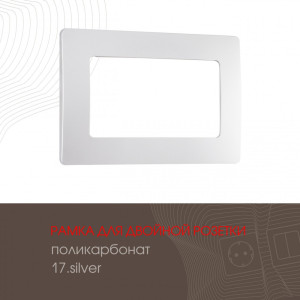Рамка am-517.17 517.17-double.silver