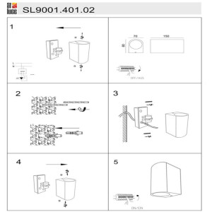 Настенный светильник уличный Borgo SL9001.401.02