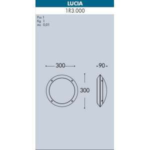 Настенный светильник уличный Lucia 1R3.000.000.AYE27