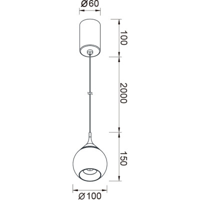 Подвесной светильник Drop 8891