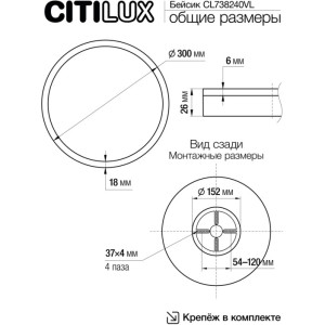 Настенно-потолочный светильник Basic Line CL738240VL