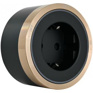 Трековая розетка Am-track-sockets 380066TS LED/ES Gold