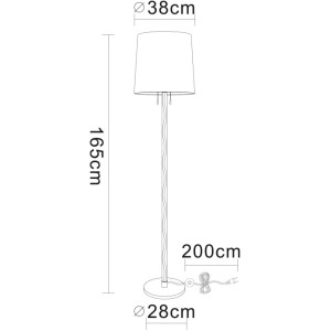 Торшер Wasat A4048PN-1CC