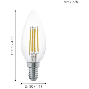 Лампочка светодиодная филаментная Lm_led_e14 11496
