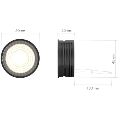 Светодиодный модуль Slim Led DK4000-7W-BK
