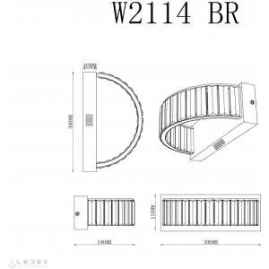Настенный светильник Woodstock W2114 BR