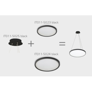 Потолочный светильник  IT011-5024 black