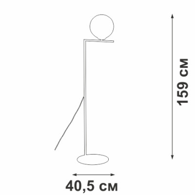 Торшер  V3033-1/1P